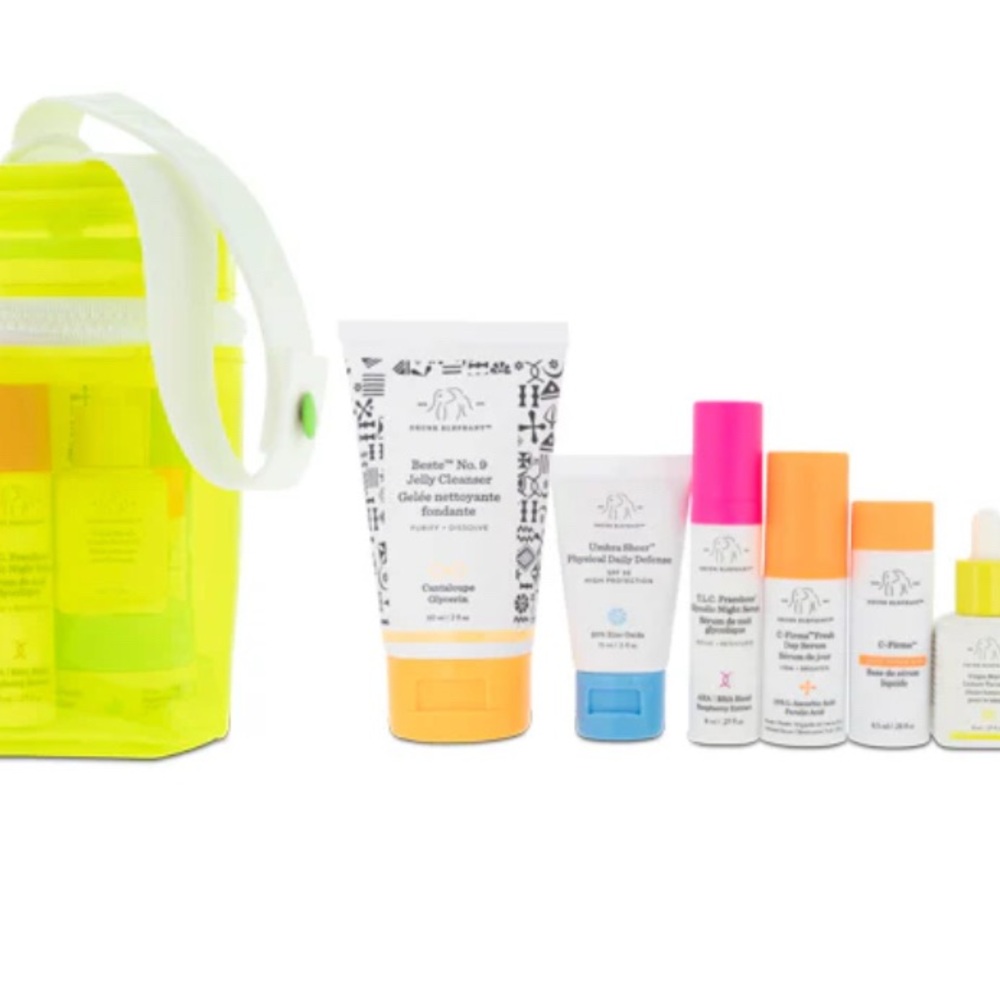 Drunk Elephant the Littles 6.0 Skincare Set with Jelly Travel Bag